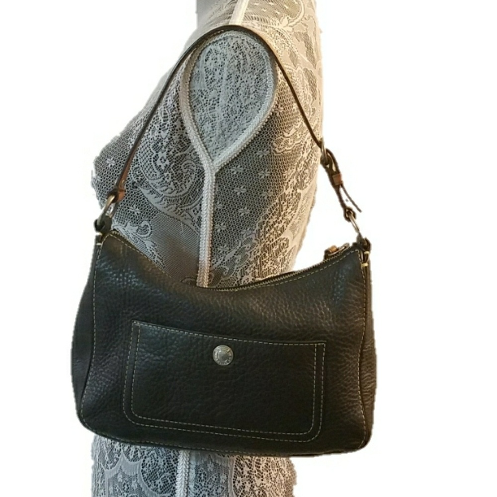 COACH pebble leather chelsea shoulder bag